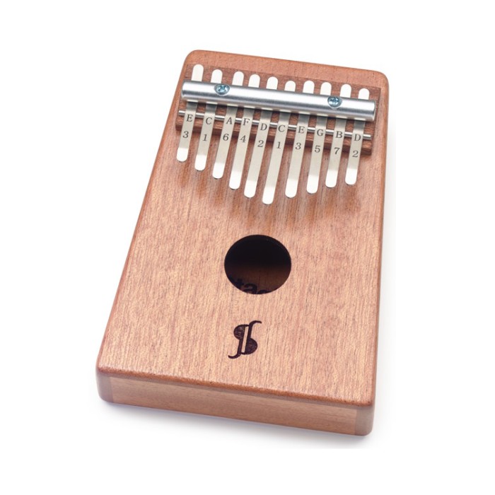 Kalimba 10 chiavi in mogano natural