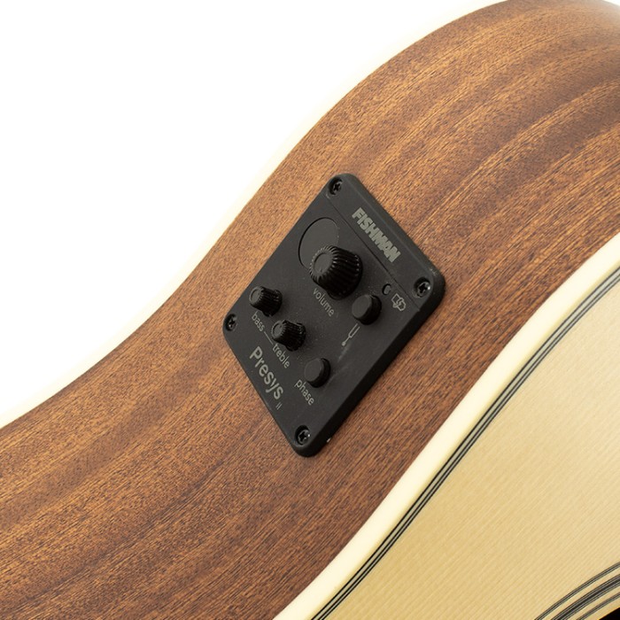 Pianura Dreadnought 12 Cutaway Natural