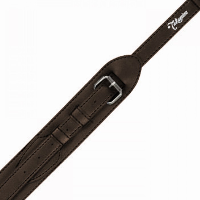 Tracolla in pelle marrone