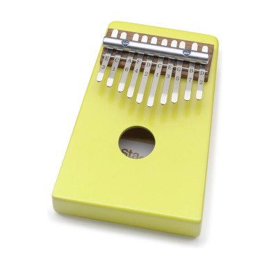 Kalimba 10 chiavi in basswood gialla
