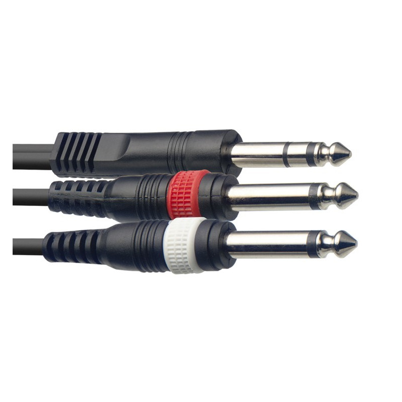 Cavo audio 3m 2xJack 6,3 M MO/Jack 6,3 M ST