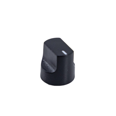 Knob 16x16mm Black 180 Pointer White Gnome, I e I
