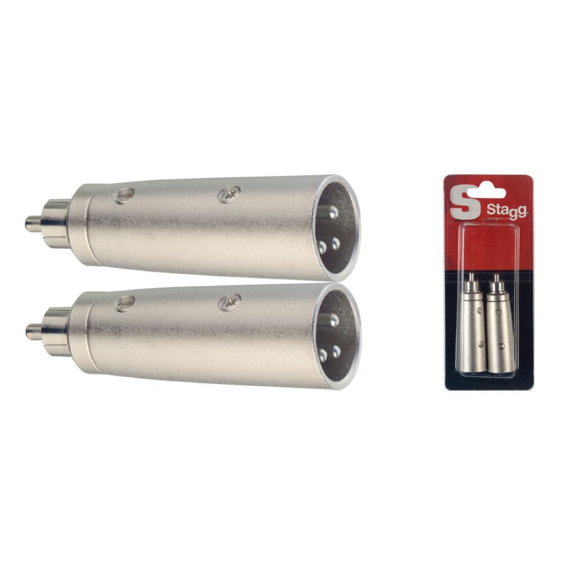 Adattatore 1xXlr M/1xRca M Cnf.2pcs