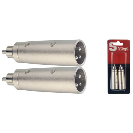 Adattatore 1xXlr M/1xRca M Cnf.2pcs
