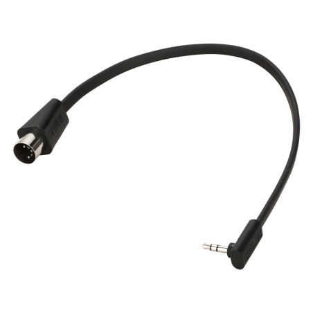 Flat Cable mini TRS/MIDI Type B Black 30cm