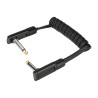 Flat Patch Cable Black 50cm spiralato