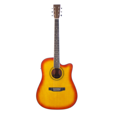 Dreadnought cutaway elettrificata cherryburst