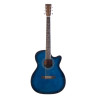 OM cutaway elettrificata blu
