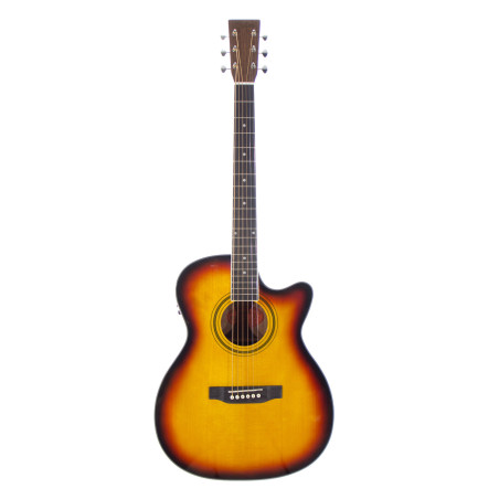 OM cutaway elettrificata tobaccoburst