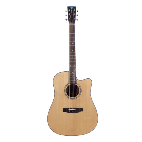 Dreadnought cutaway elettrificata natural