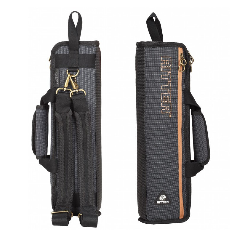 Borsa flauto Grigio/Marrone