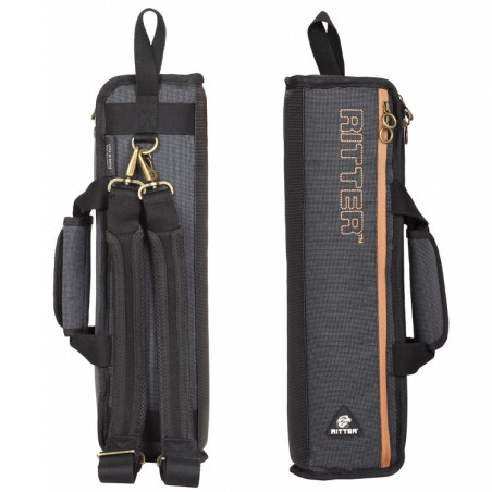 Borsa flauto Grigio/Marrone