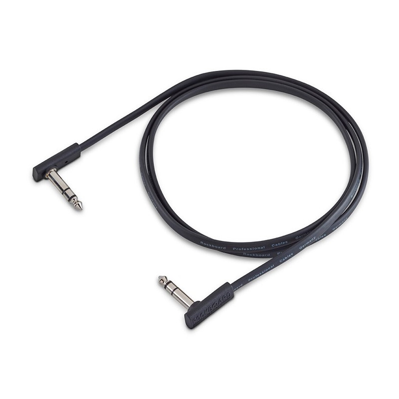 Flat Patch TRS Cable Black 120cm
