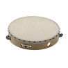 Tamburello 10 con pelle ed 1 fila sonagli