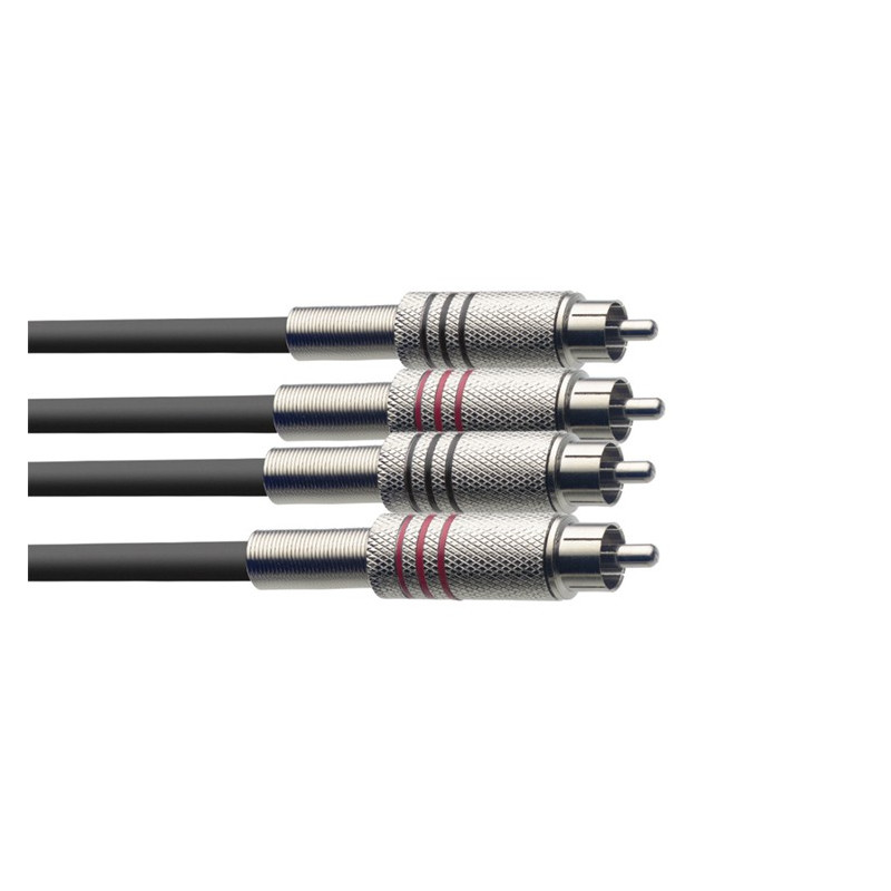 Cavo audio 3m 2xRca M/2xRca M