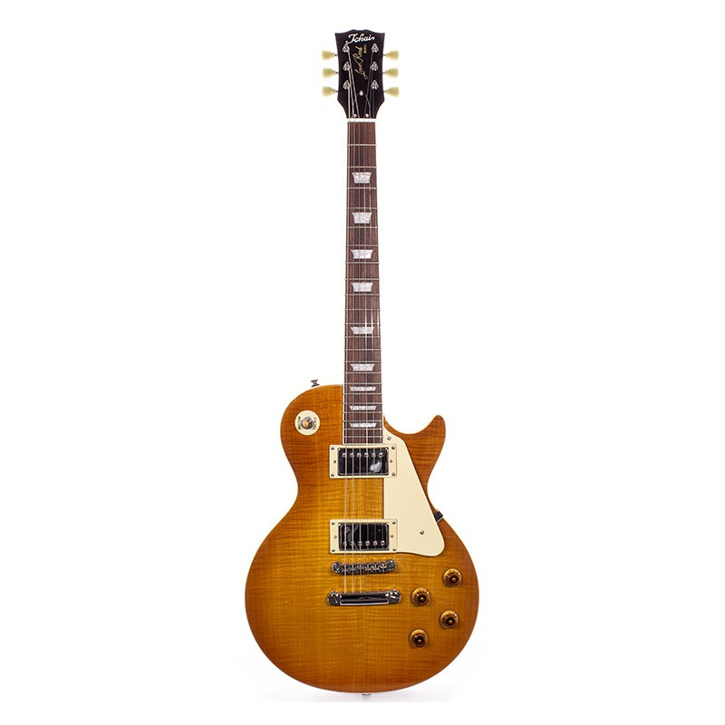 LP Style Flame Honey Burst
