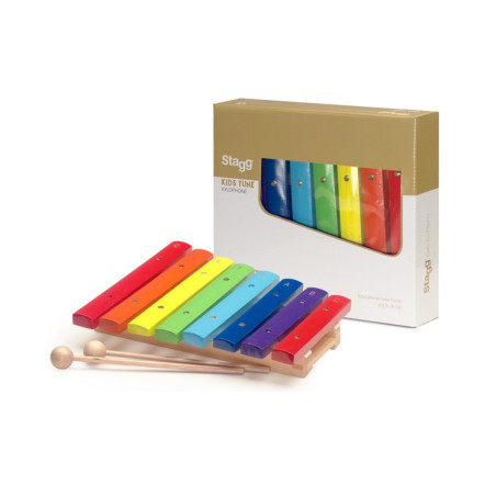 Xilofono a 8 tasti colorati