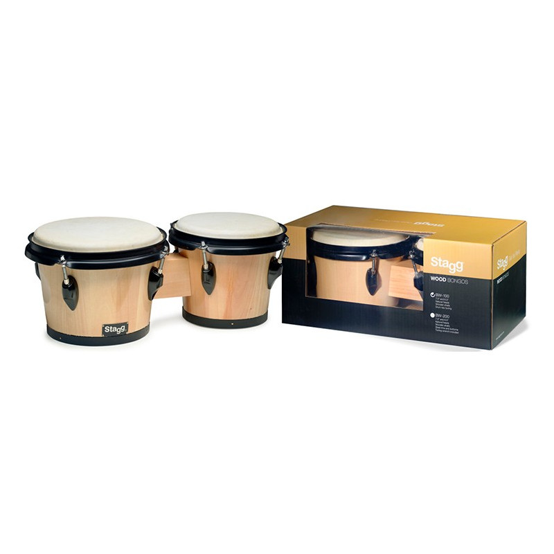 Bongo in legno 7,5+6,5 natural