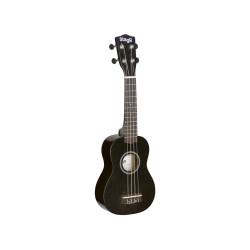 Ukulele soprano nero con borsa