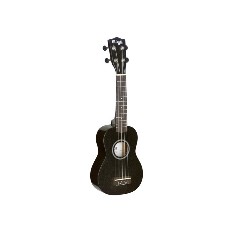 Ukulele soprano nero con borsa