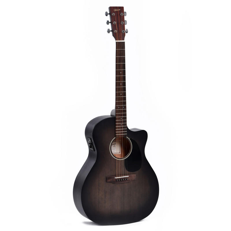 10 Grand OM cutaway elettrificata nera
