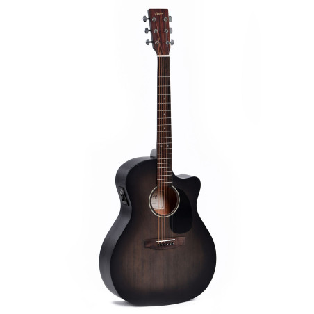 10 Grand OM cutaway elettrificata nera
