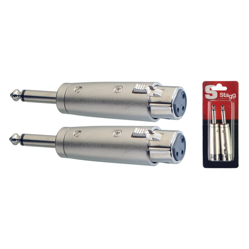Adattatore 1xXlr F/1xJack M 6,3 MO Cnf.2pcs