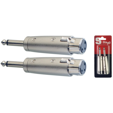 Adattatore 1xXlr F/1xJack M 6,3 MO Cnf.2pcs