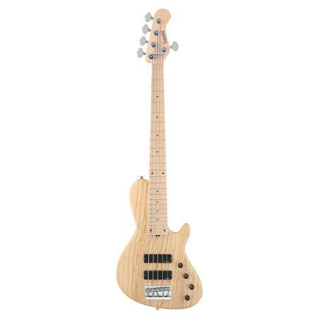 MetroLine Bass 5 24 Single Cut Natural Satin