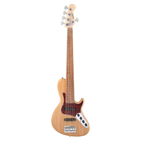 MetroLine JJ Bass 5 24 Single Cut Natural Satin