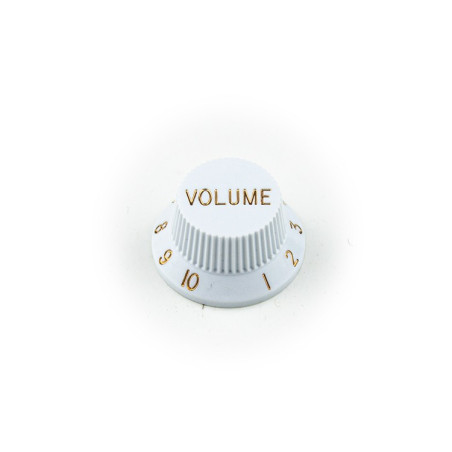Manopola plastica bianca Pot Volume Solid-Shaft