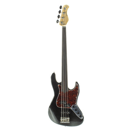 MetroExpress PJ Bass 4 Fretless Hybrid Black