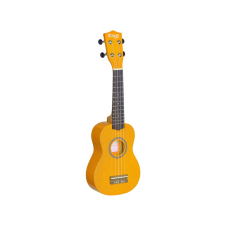 Ukulele soprano giallo con borsa