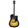 Collina Dreadnought Cutaway Sunburst