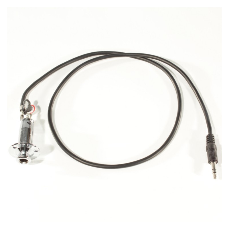 End pin jack bulk cromato con cavo