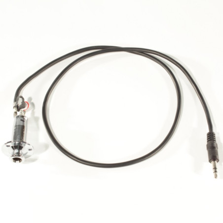 End pin jack bulk cromato con cavo