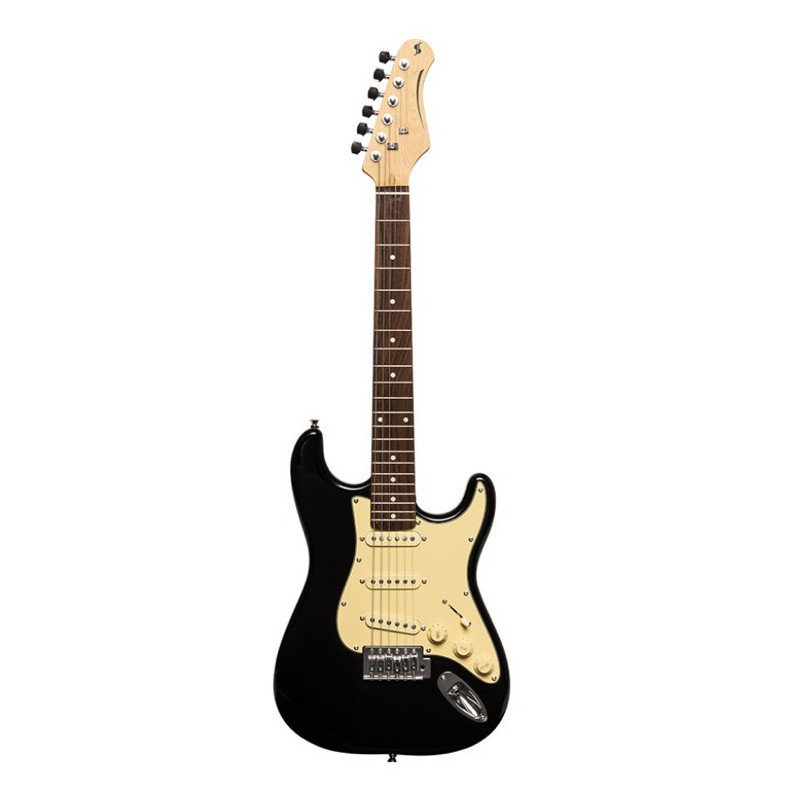 Chitarra elettrica S Style 3/4 nera