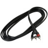Cavo 3m 1x Jack 3,5 M ST/2x RCA M