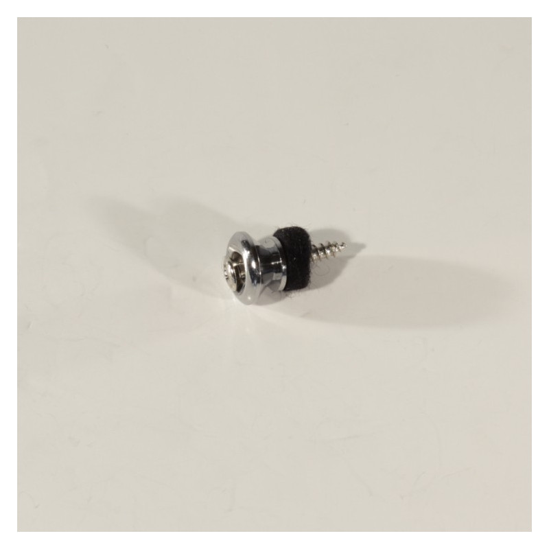 Bottone per tracolla cromato