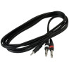Cavo 3m 1x Jack 3,5 M ST/2x Jack 6,3 M MO
