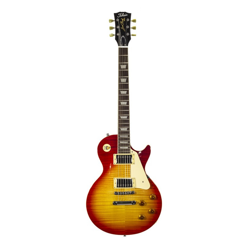 LP Style Flame Cherry Sunburst