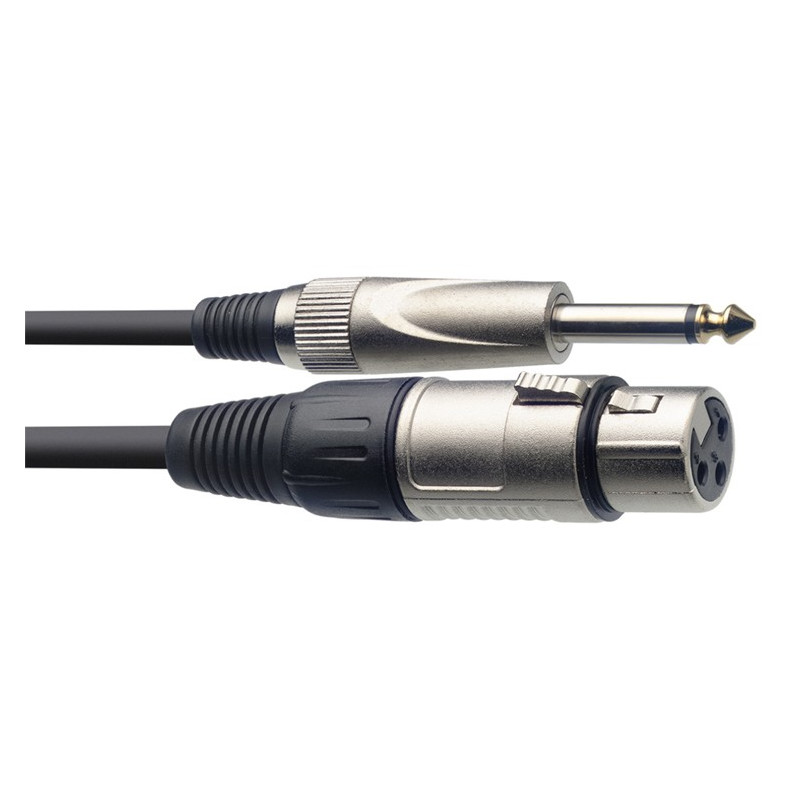 Cavo microfono 6m Jack 6,3 M MO/Xlr F
