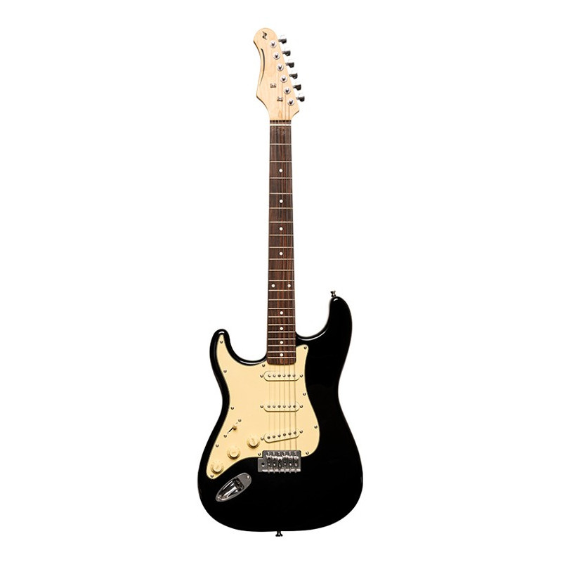 Chitarra elettrica S Style mancina nera