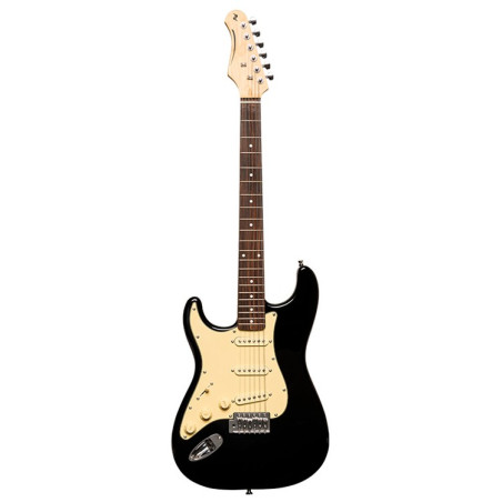 Chitarra elettrica S Style mancina nera