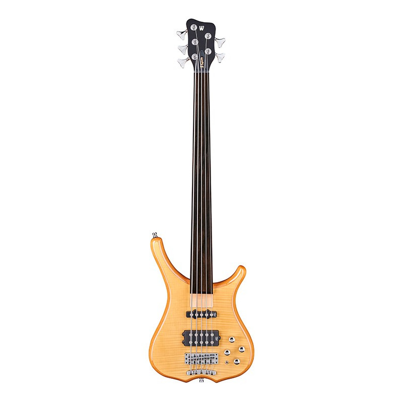 Infinity 5 Fretless Natural Trasparent High Polish