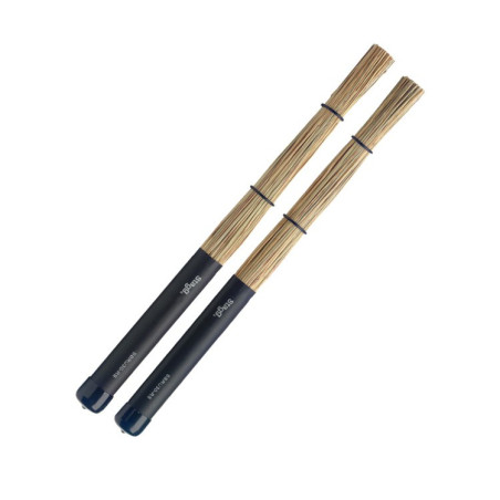 Spazzole medium in paglia impugnatura in gomma