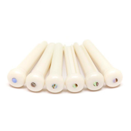 Piroli Traditional White/Paua Shell Dot 2mm 6pcs