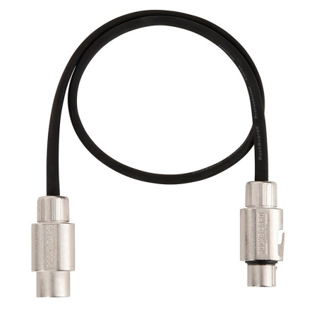 Flat Patch Xlr Cable Black 60cm