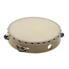 Tamburello 8 con pelle ed 1 fila sonagli