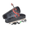 Violino 4/4 elettrico rosso metallizzato